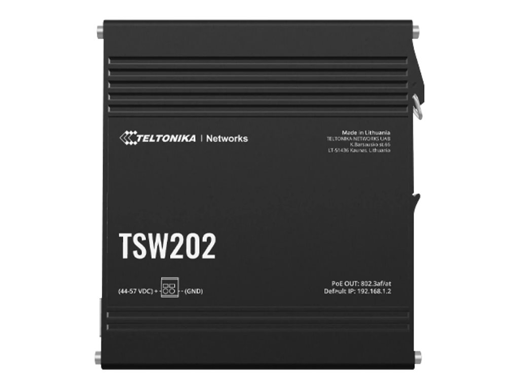 Teltonika Switch, 8 ports | TSW202 | L2 managed | Wall-mountable | SFP ports quantity 2