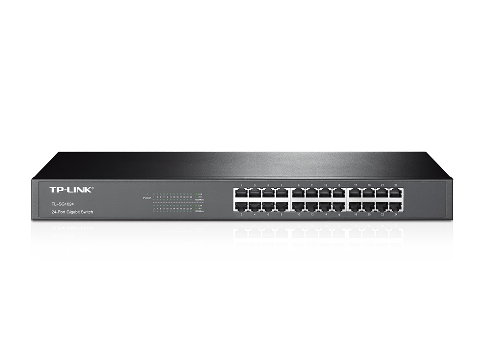 TP-LINK | 24-Port Gigabit Rackmount Switch | TL-SG1024 | Unmanaged | Rackmountable