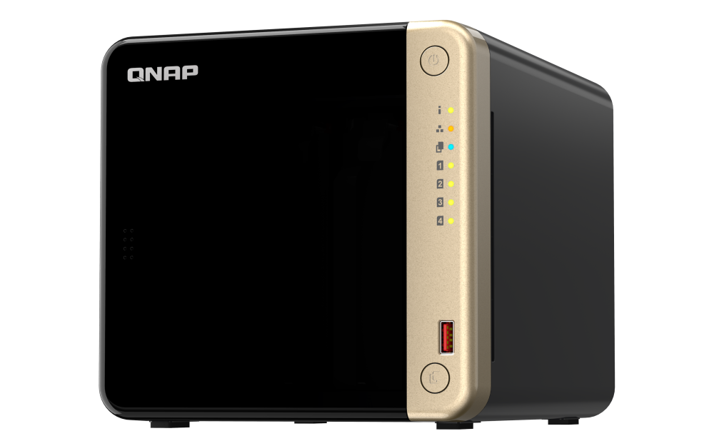 QNAP | 4-Bay desktop NAS | TS-464-8G | Intel Celeron | N5095 4-core | Processor frequency 2.9 GHz | 8 GB