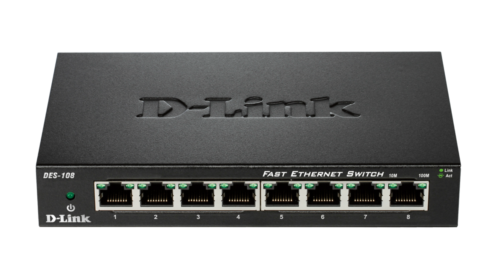 D-Link | Ethernet Switch | DES-108/E | Unmanaged | Desktop | 10/100 Mbps (RJ-45) ports quantity 8 | 60 month(s)