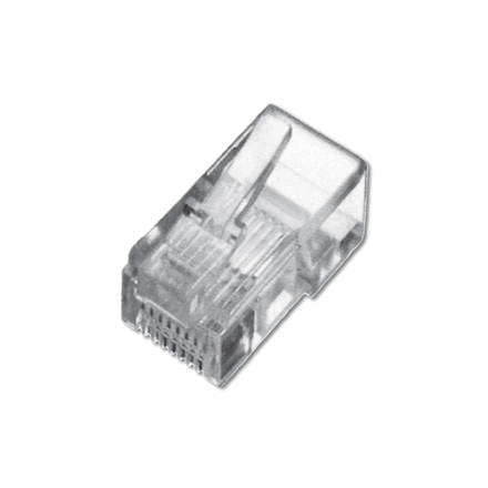 Tinklo kabeliai A-MO 8/8 SR  Modular Plug, for stranded Round Cable, 8P8C unshielded, CAT 5e, RJ45