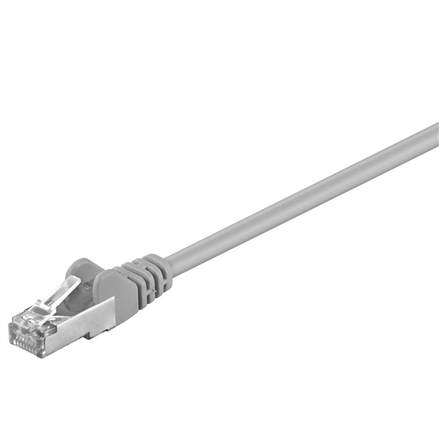 Tinklo kabelis Goobay 50126 CAT 5e patchcable, F/UTP RJ45 male (8P8C),RJ45 male (8P8C),0.5m,Grey