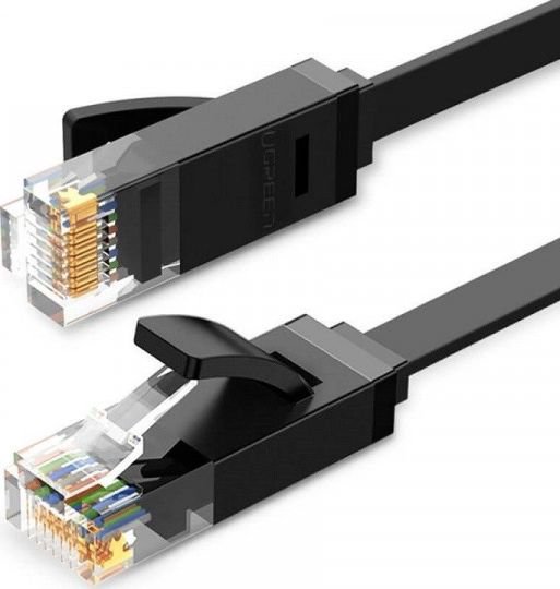 Ugreen Flat network cable UGREEN Ethernet RJ45, Cat.6, UTP, 8m (black)