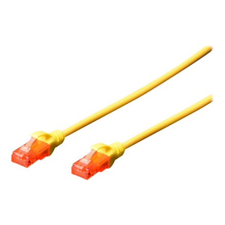 Tinklo kabeliai Digitus Patch cord  CAT 6 U-UTP  AWG 26/7  Cable length: 2 m  Yellow