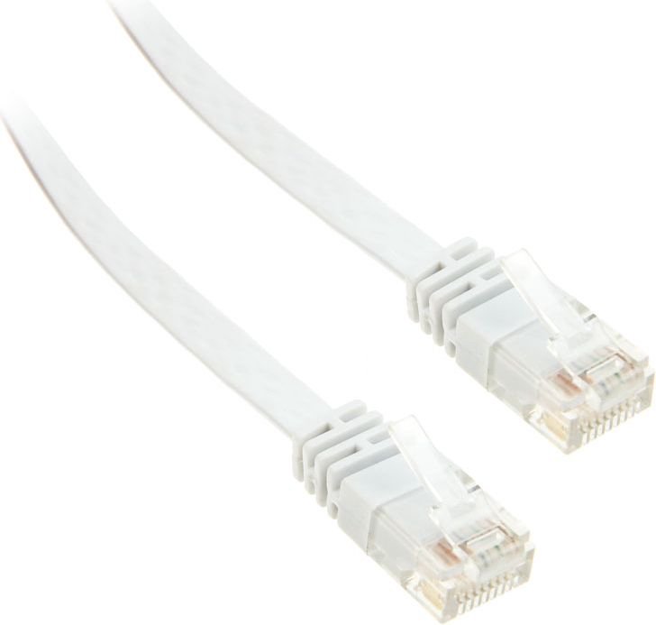 InLine 2m - U/UTP power cable - 1000 Mbit - Cat.6 - RJ45 - white (71602W)