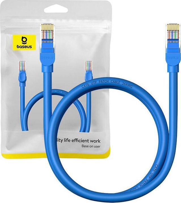 Baseus Network cable Baseus Ethernet RJ45, Cat.6, 1m (blue)