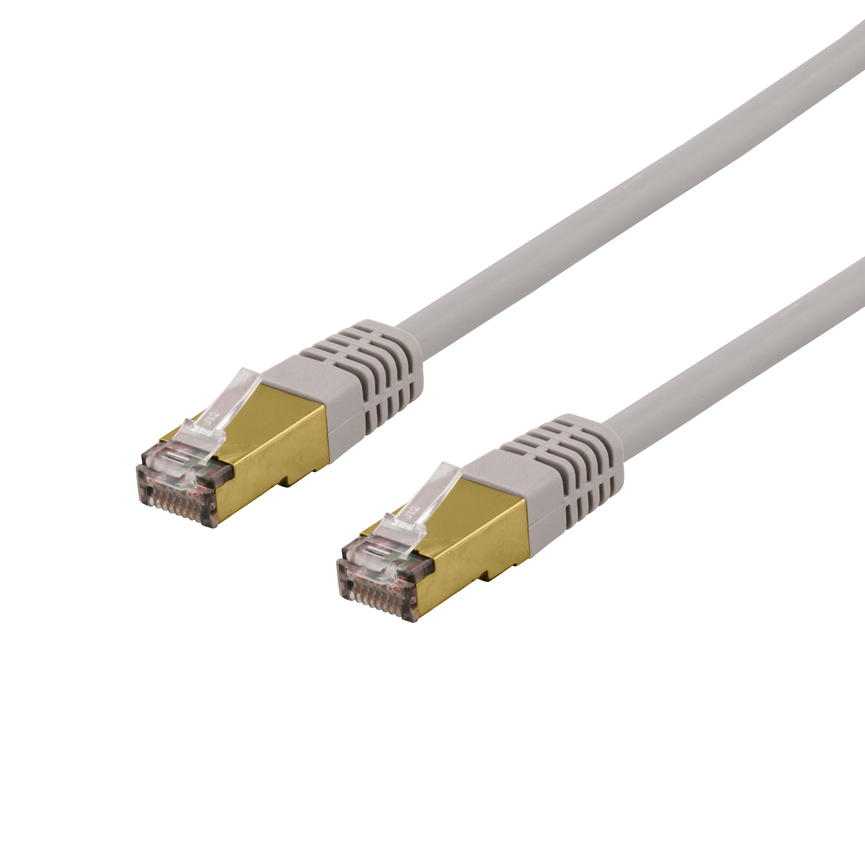 Kabelis DELTACO S / FTP Cat6a, LSZH, 5m, pilkas / SFTP-65AH