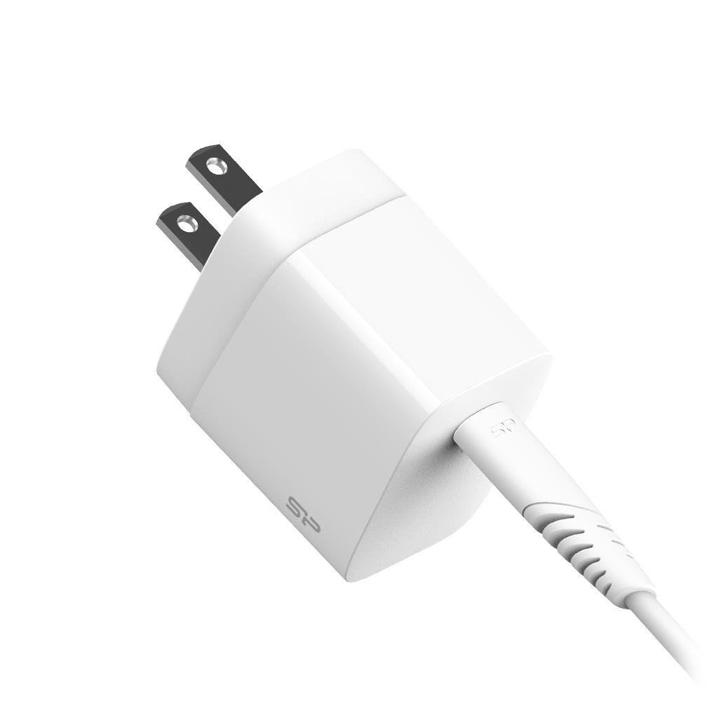 Įkroviklis Silicon Power Wall Charger QM10 White, USB Type-C