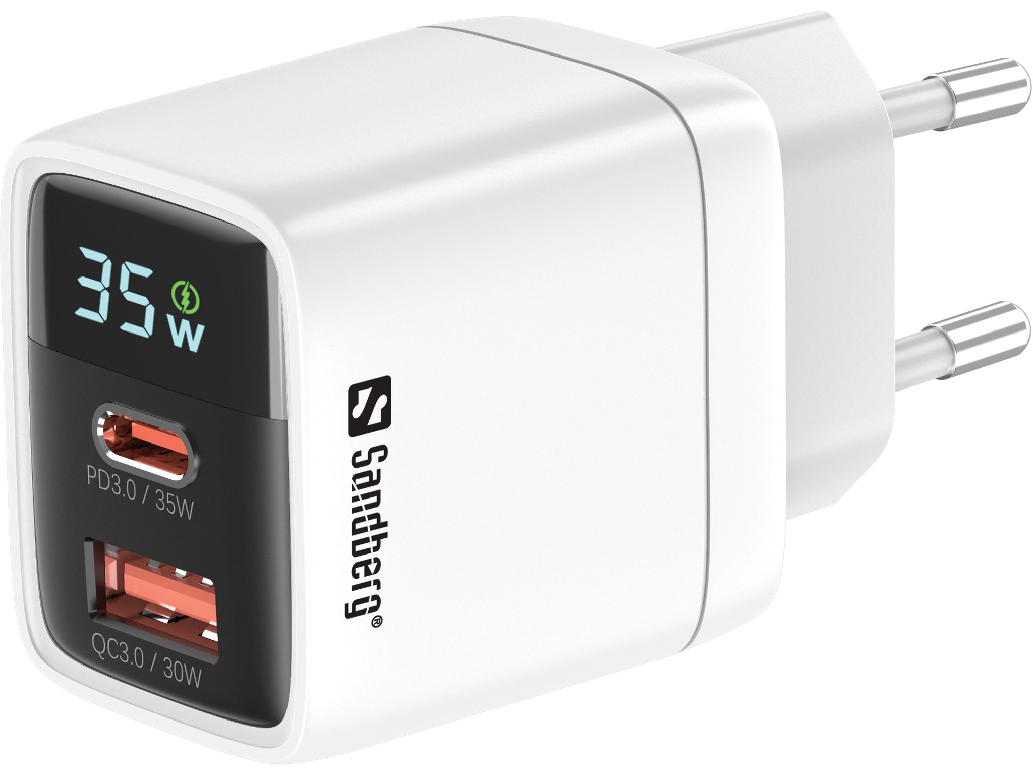 Įkroviklis Sandberg 441-52 2in1 1xUSB-C 1xUSB 35W