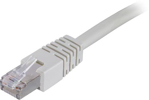 DELTACO F / UTP Cat6 patch cable, 20m, 250MHz, Delta-certified, LSZH, gray Thematerial in the cable