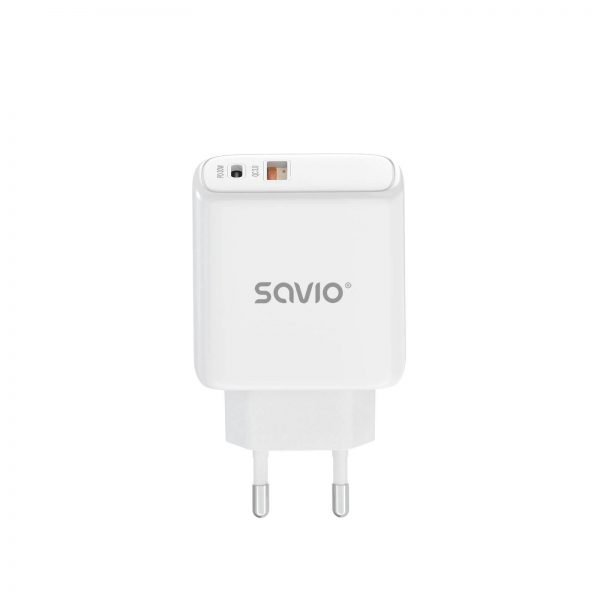 SAVIO LA-06 USB Type A & Type C Quick Charge Power Delivery 3.0 Vidaus