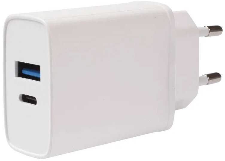 Įkroviklis Vivanco USB-A/USB-C PD3,white 62401