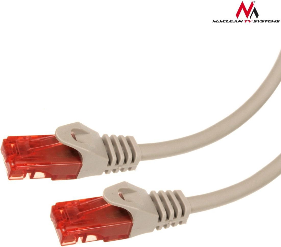 Maclean Patchcord, Cat6, 1m, grey (MCTV-301S)