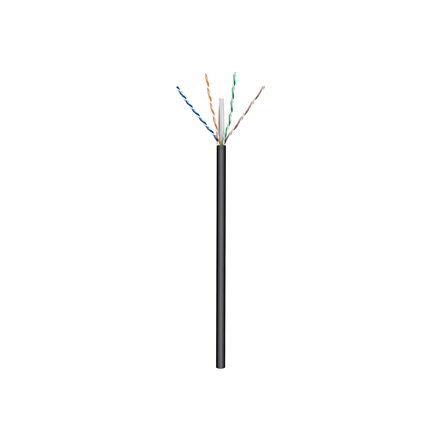 Tinklo kabeliai Goobay Outdoor Network Cable  CAT 6 U/UTP  AWG 24/1  Cable length: 100 m  Black