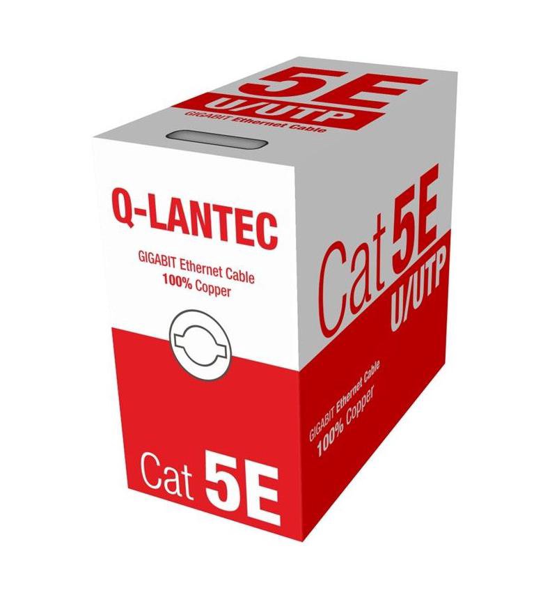 Q-LANTEC KIU5OUTS305Q networking cable 305 m Cat5e U/UTP (UTP) Black