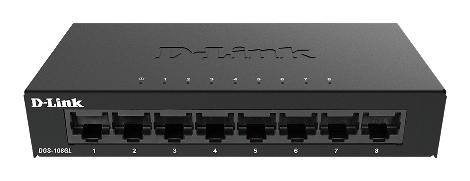 D-Link | Switch | DGS-108GL/E | Unmanaged | Desktop | Gigabit Ethernet (copper) ports quantity 8 | 60 month(s)