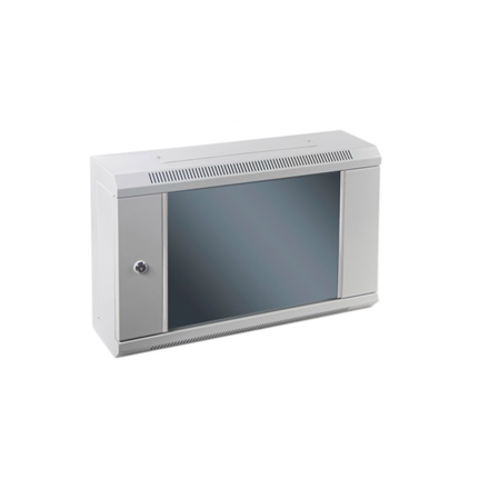 SOMI Networks  6U, 19” Standard Installation Wall Cabinet  6U-60/15SNC  Gray  Cable Entrances