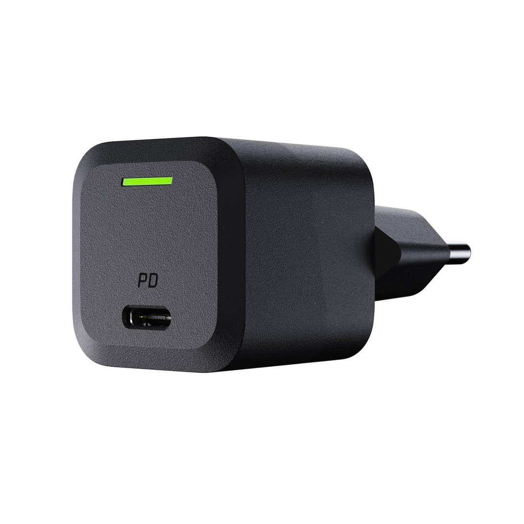 USB Charger Green Cell PowerGaN 33 W PD 3.0 QC 3.0 1x USB-C black