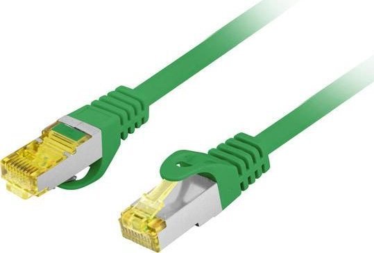 Lanberg PATCHCORD KAT.6A S/FTP LSZH CU 0.5M GREEN FLUKE PASSED LANBERG