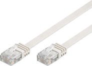 MicroConnect CAT6 UTP 2M Flat Cable, White (V-UTP602W-FLAT)