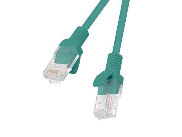 PATCHCORD KAT.6 UTP 0.5M ZIELONY FLUKE PASSED LANBERG 10-PACK