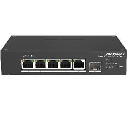 5 prievadų, 4 PoE prievadų komutatorius Hik-vision DS-3T1306P-SI/HS