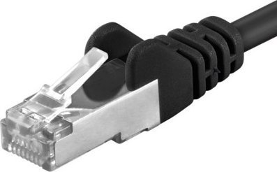 PremiumCord PREMIUMCORD Patch cable CAT6a S-FTP, RJ45-RJ45, AWG 26/7 1,5m black