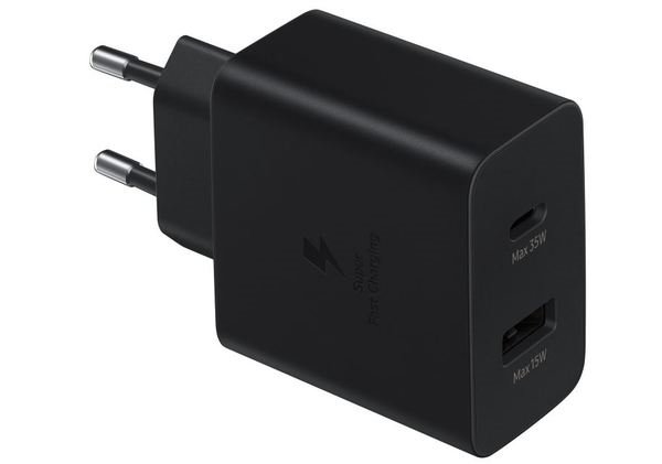 Adapteris Samsung 50W Power DuoType-C, USB, juodas