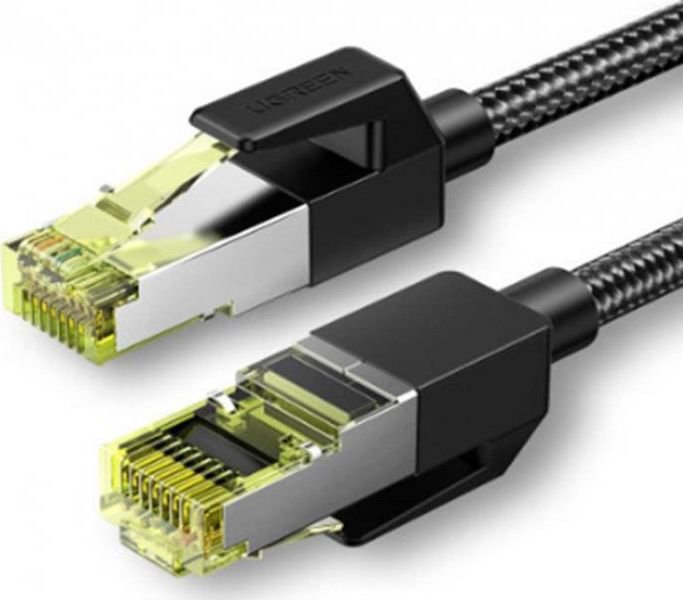 Ugreen UGREEN NW150 Network cable in braid, Ethernet RJ45, Cat.7, F/FTP, 1m (black)