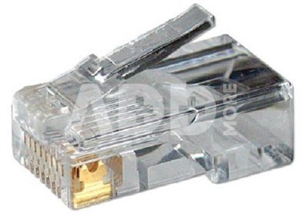 Modular Plug CAT5 8P8C Unshielded 100 pcs, polybag
