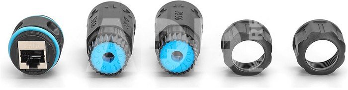 Digitus CAT 6A Outdoor Connection, protection class IP68, RJ45 to RJ45 connection | DN-93905-OD