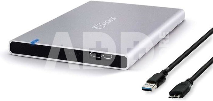 FANTEC ALU7MMU3 silver Aluminium 2,5 SATA, USB 3.0, 7mm