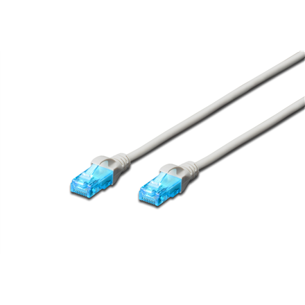 Kabelis ACC Patch cable UTP CAT 5e, 10 m, Grey