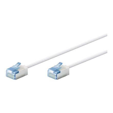 Tinklo kabeliai Goobay 74326 Ultra-Flexible CAT 6A Patch Cable, Slim, U/FTP, 0.15 m, White  Goobay