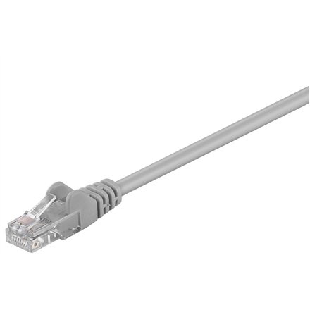 Tinklo kabelis Goobay CAT 5e patch,U/UTP RJ45 male (8P8C),RJ45 male(8P8C),5m,Grey