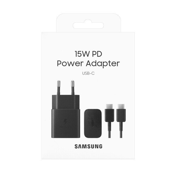 Mob.telefono tinklo įkroviklis Samsung 15W EP-T1510(C - C)juodas