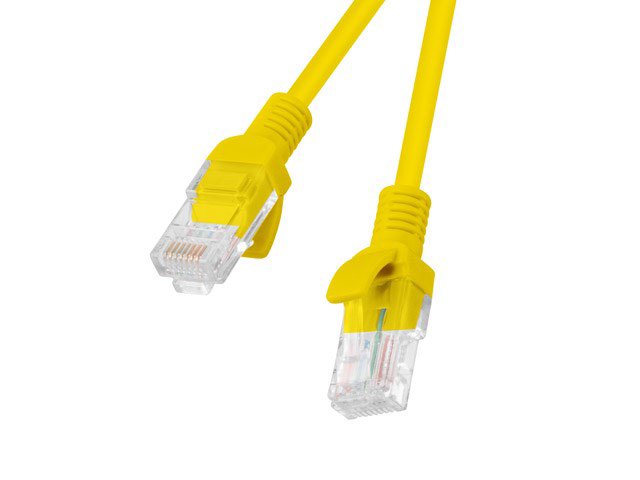 LPATCHCORD KAT.5E UTP 1.5M ŻÓŁTY FLUKE PASSED LANBERG 10-PACK