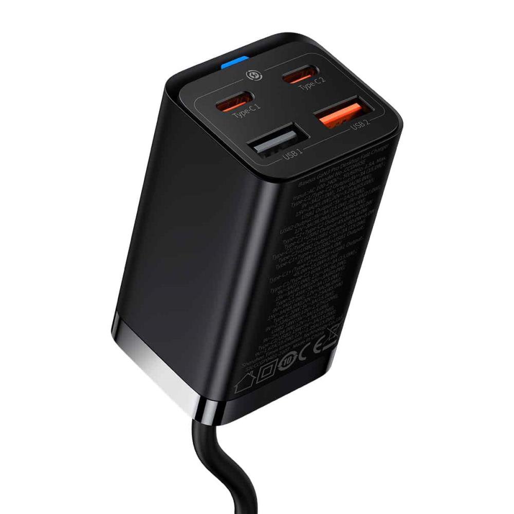 Mob.telefono tinklo įkroviklis BASEUS CCGP040101 65W/1M BLACK