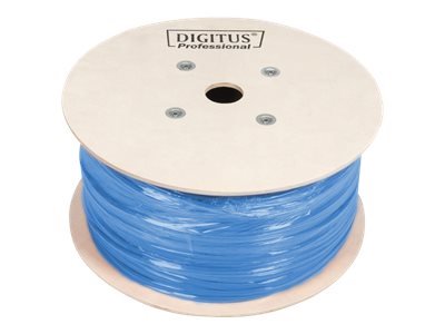 DIGITUS Installation cable cat.6A U/UTP B2ca solid wire AWG 23/1 LSOH 500m violet reel
