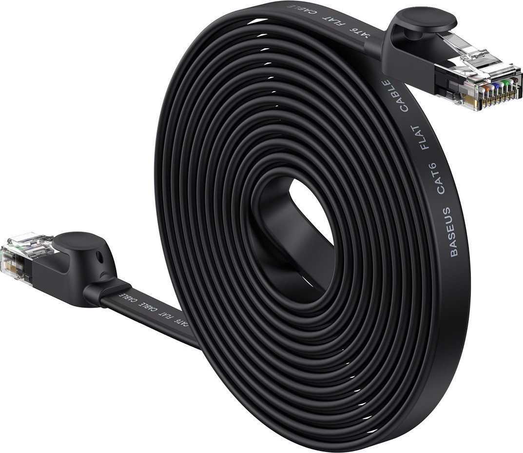 Baseus Flat power cable Baseus Speed Six RJ45 1000Mbps 15m black
