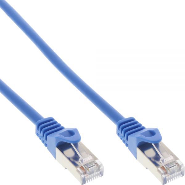 InLine Patchcord SF/UTP, Cat.5e, blue 0.25m (72522B)