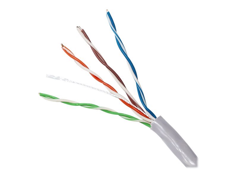 QOLTEC 50358 UTP network cable CAT5E 305m PVC grey