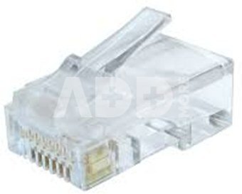Cablexpert Modular plug (adapter) 8P8C for solid CAT6 LAN cable, 10 pcs per bag