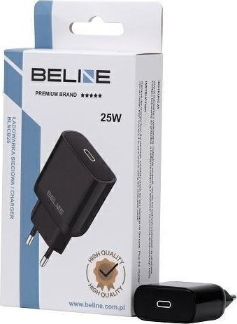 Loader Beline Network charger 25W GAN USB-C PD 3.0 without cable, black