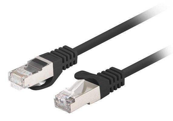 Lanberg PCF6-20CC-0500-BK tinklo kabelis Juoda 5 m Cat6 F/UTP (FTP)