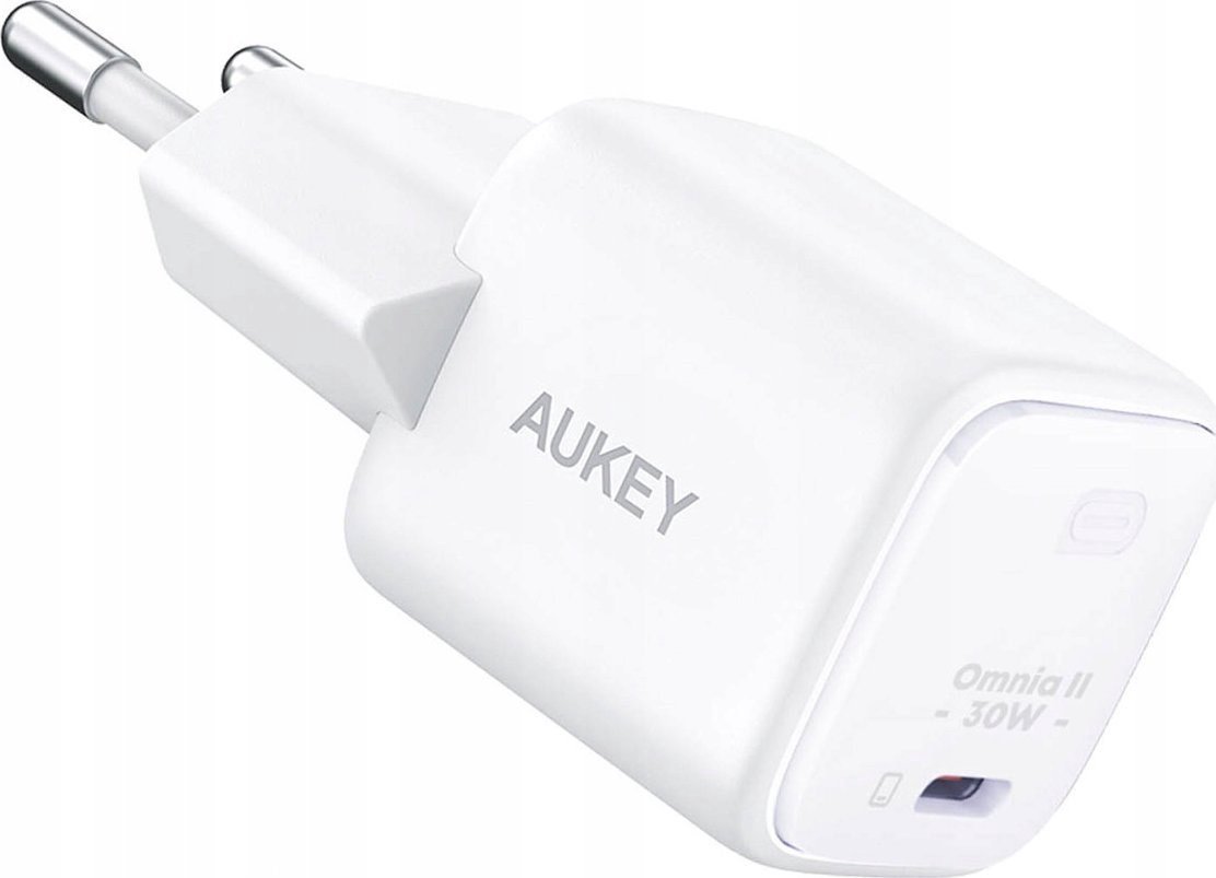 AUKEY TINKLINIS ĮKROVIKLIS GAN USB-C, PD 30W, BALTAS