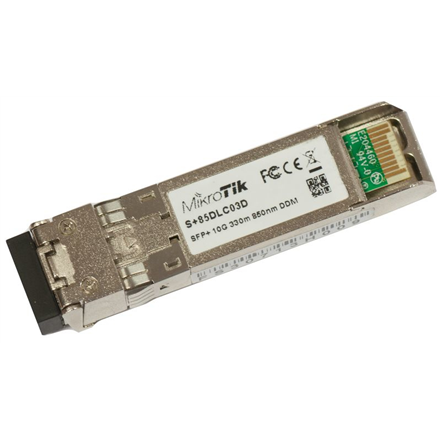 MikroTik S+85DLC03D SFP+, Multi-Mode Fiber, Dual LC, 10/100/1000/10000 Mbit/s
