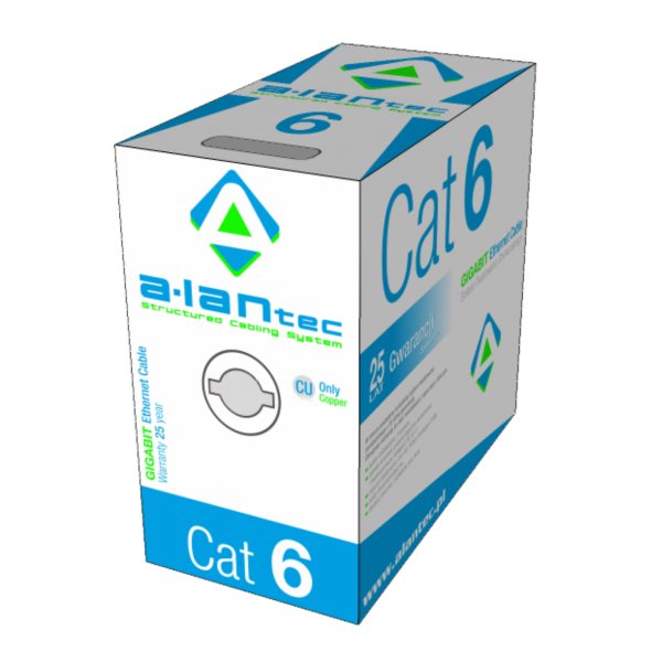 A-LAN KIU6LSOH305 tinklo kabelis 305 m Cat6 U/UTP (UTP) Pilka