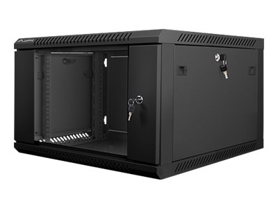 Lanberg Rack cabinet 19" wall-mount 6U/600x600 (flat pack) V2, black | Lanberg