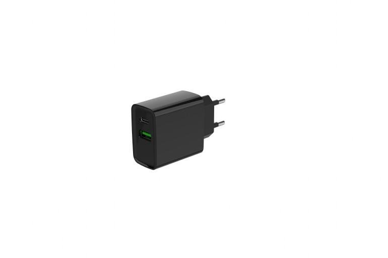 Įkroviklis Gembird 2-port 20W USB Fast Charger  TA-UC-PDQC20-01-BK